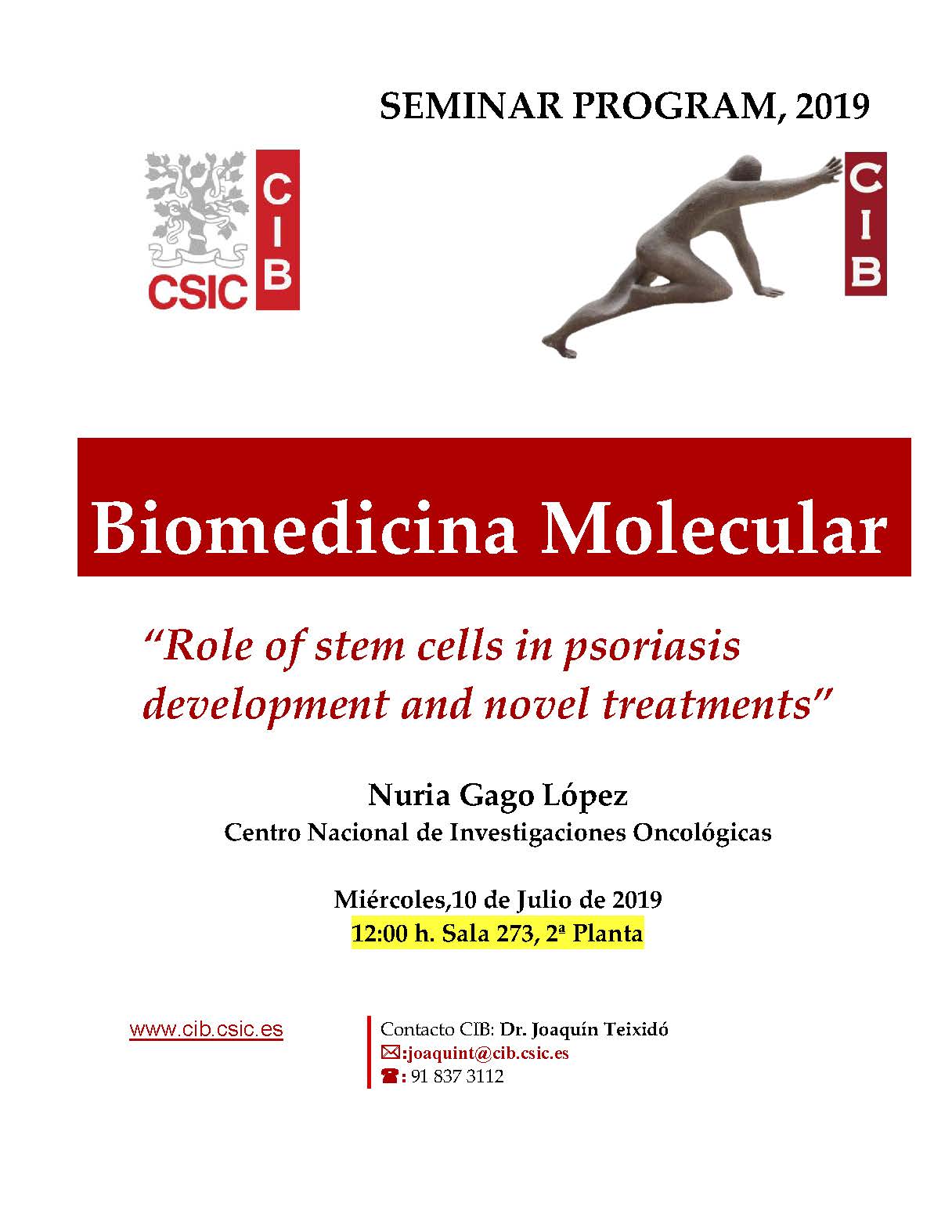 Role of stem cells in psoriasis development and novel treatments - Nuria Gago