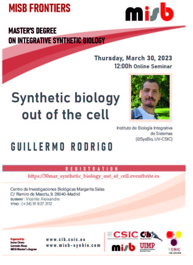 Cartel del seminario de Guillermo Rodrigo del 30 de marzo de 2021