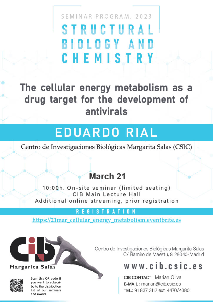 Cartel del seminario de Eduardo Rial del 21 de marzo de 2023