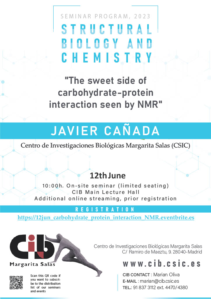 Cartel del seminario de Javier Cañada el 12 de junio de 2023