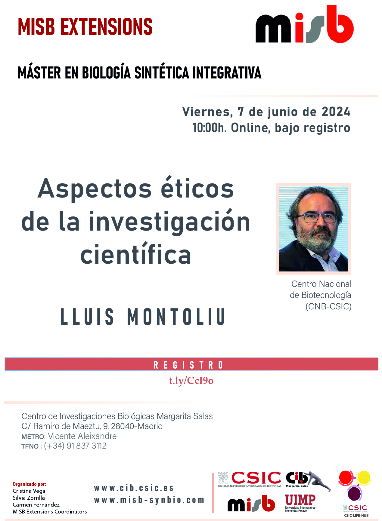 Cartel del Taller de Ética del 7 de junio de 2024