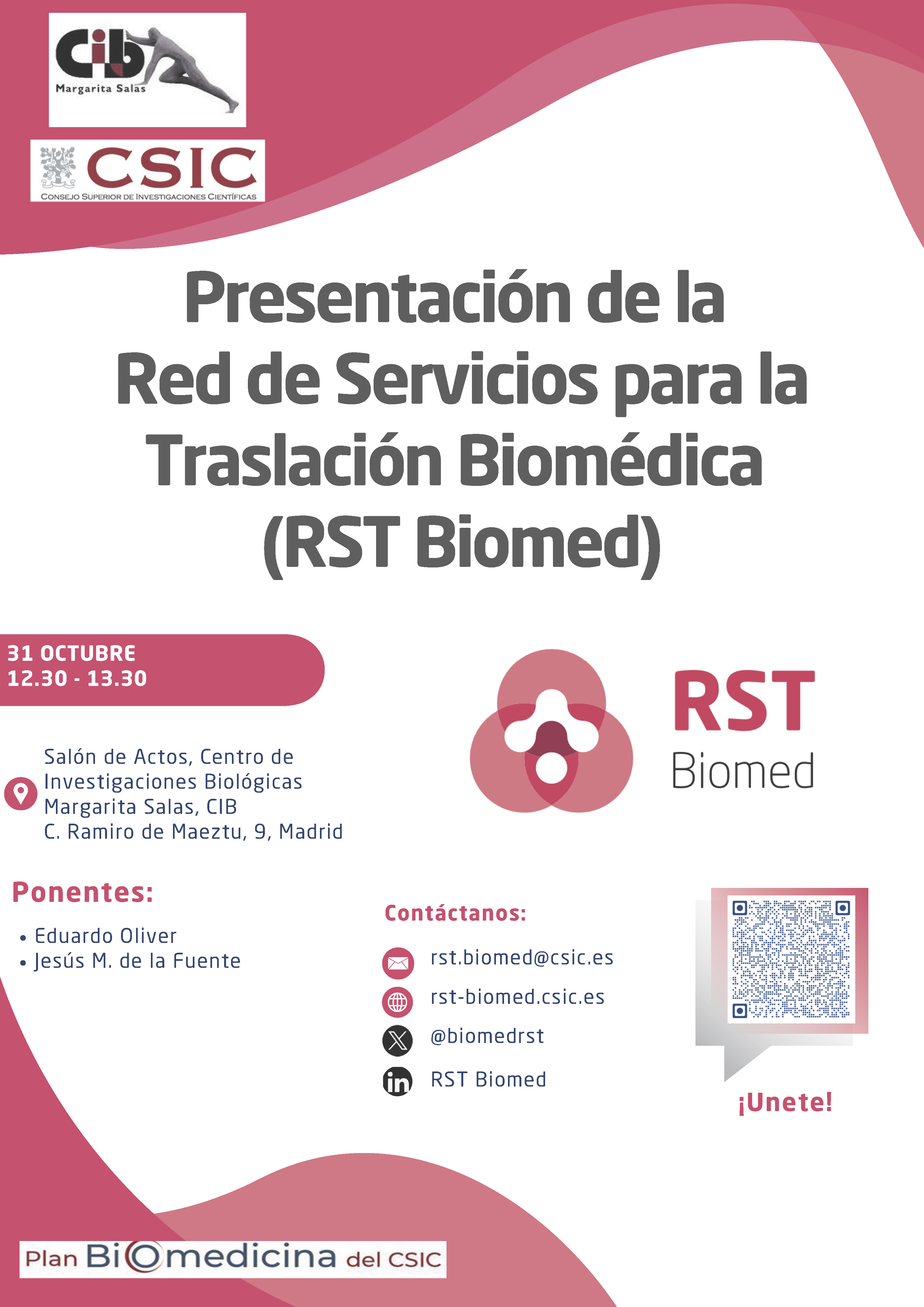 Cartel del evento del 31 de octubre de 2024