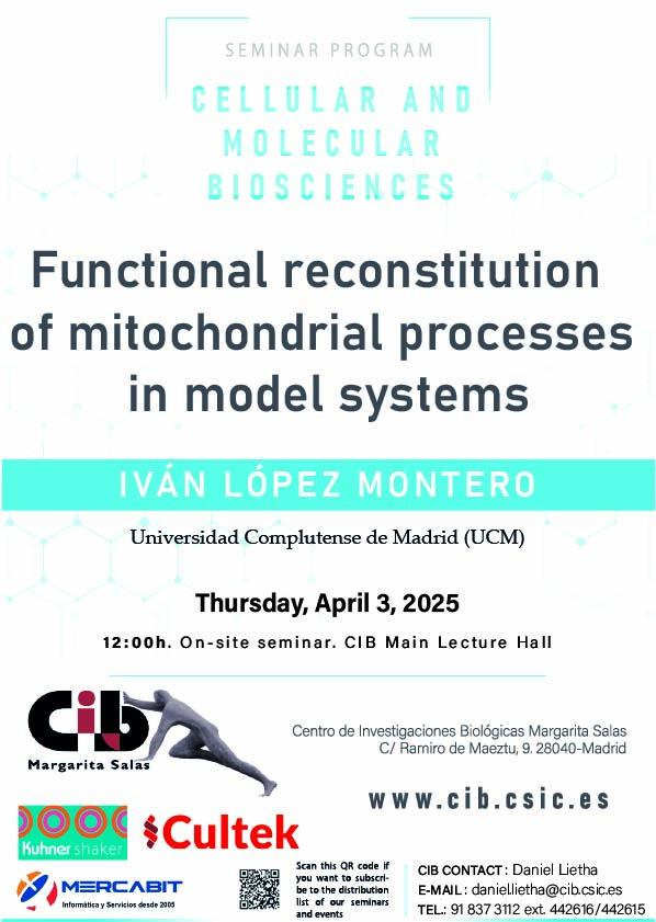 Cartel del seminario de Iván López del 3 de abril de 2025