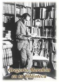 Marañón en su biblioteca