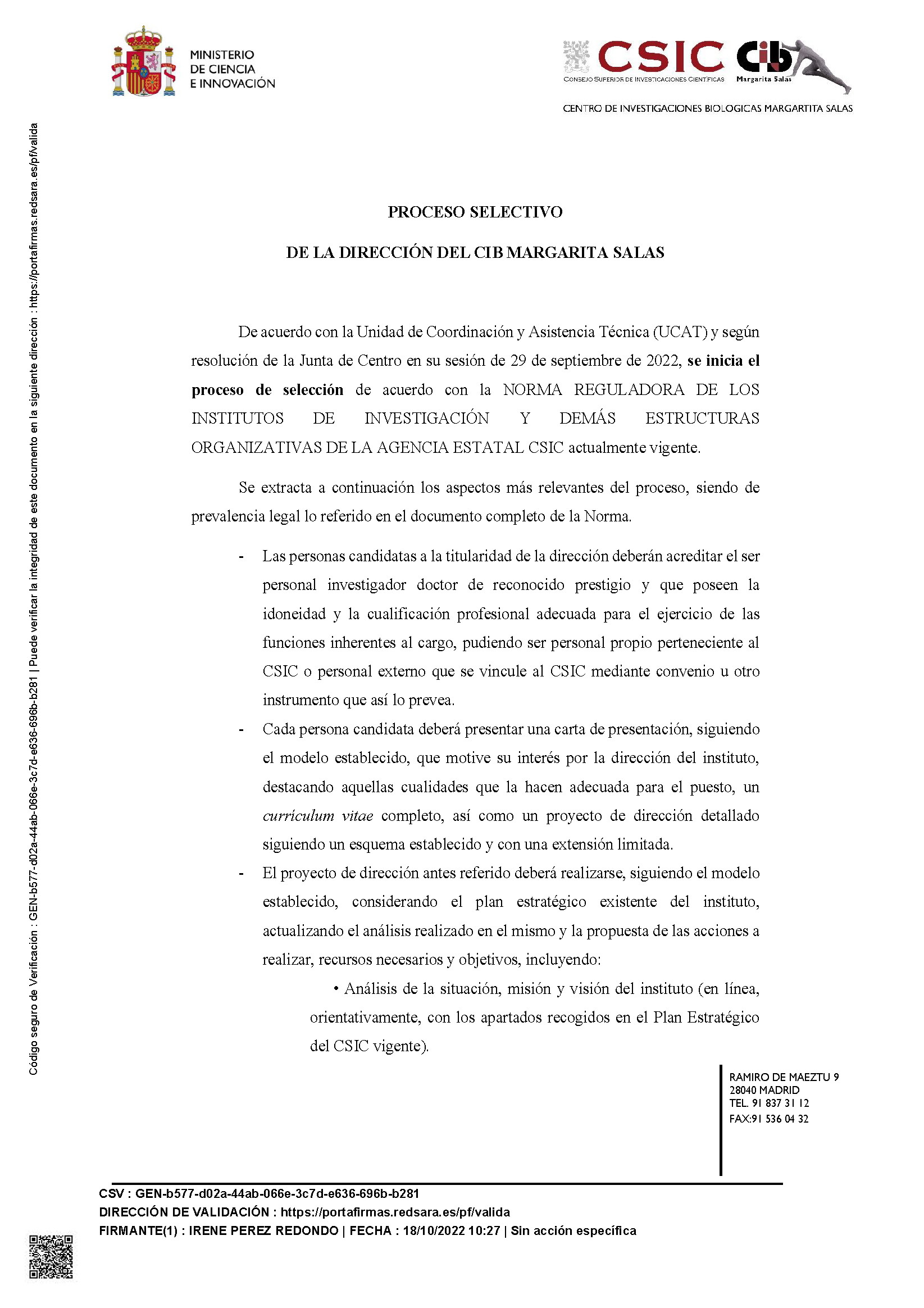 Convocatoria de elecciones primera página
