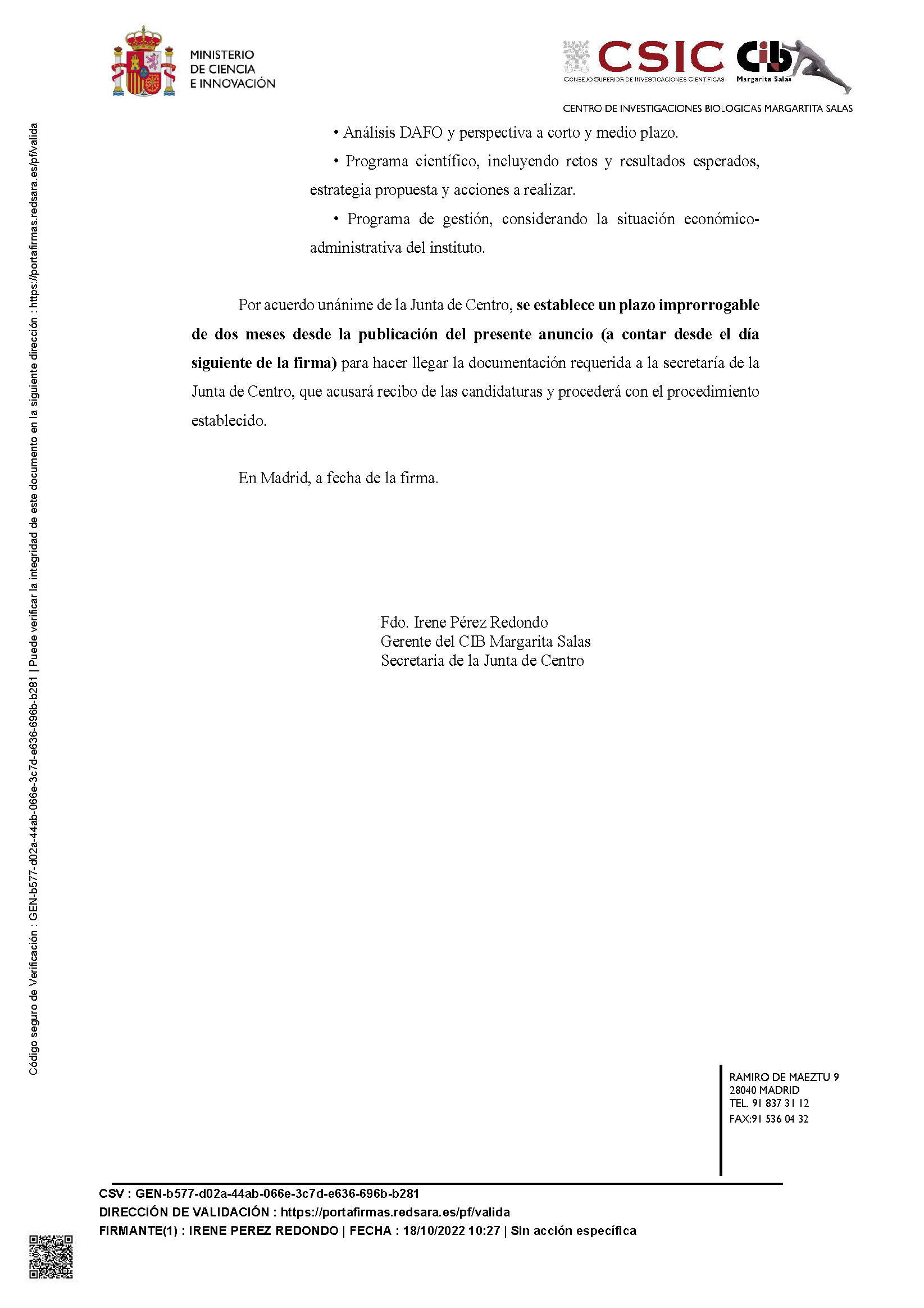 Convocatoria de elecciones segunda página
